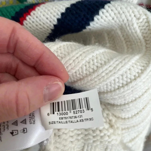 BCBG NWT Colorblock Knit Sweater Dress Oversized Fit XS - Picture 8 of 9